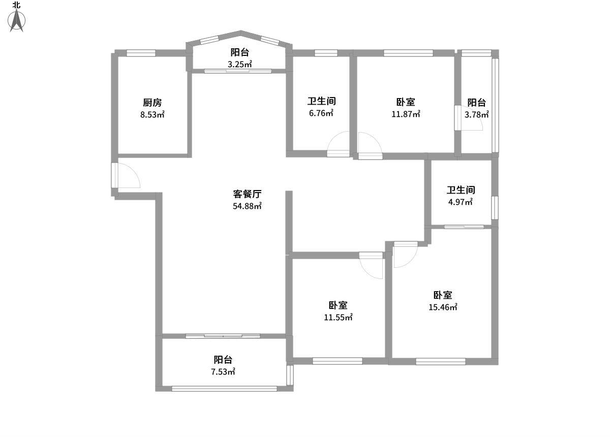 玉龙苑全景户型图片
