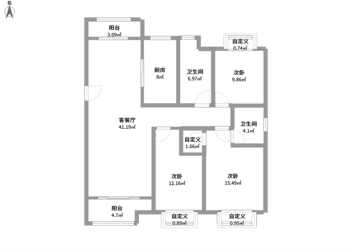 信达蓝爵全景户型图片