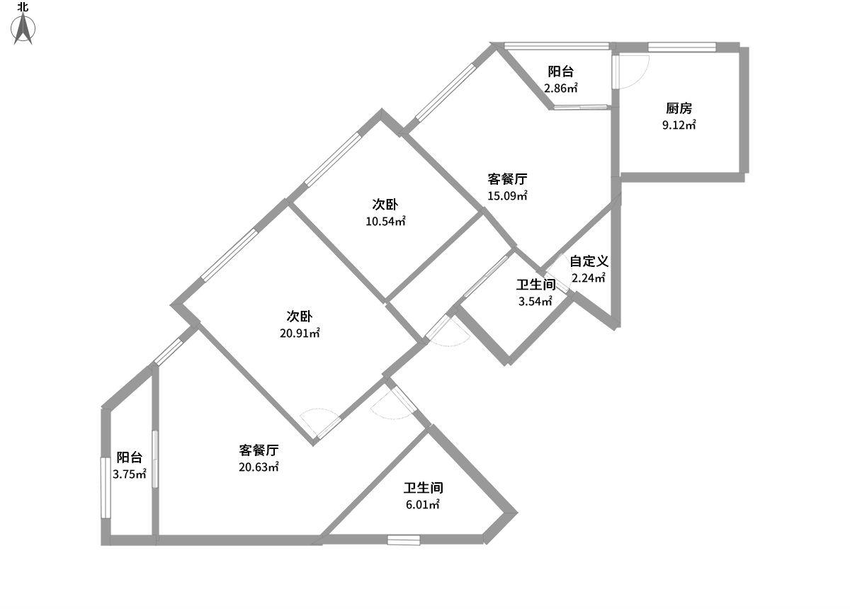 普照路104弄全景户型图片