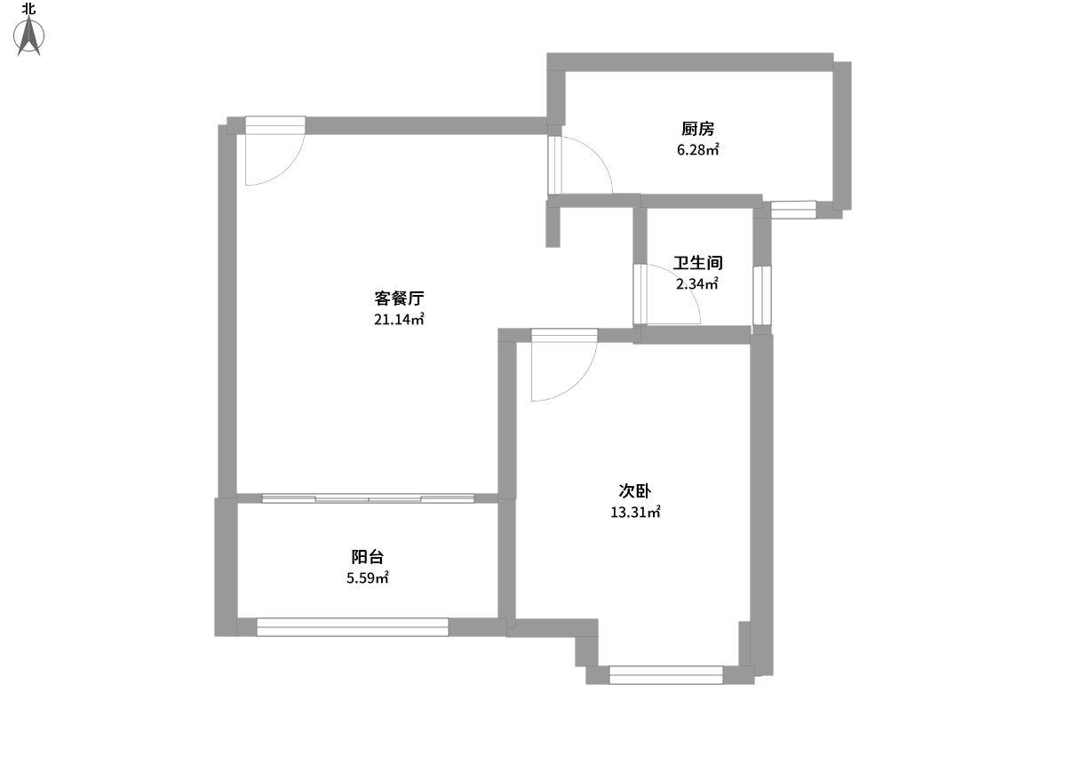 中山茸惠苑全景户型图片