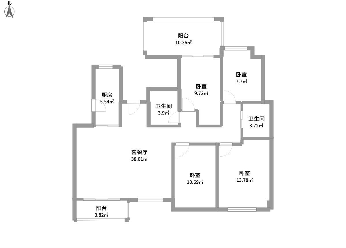 首创锦悦全景户型图片