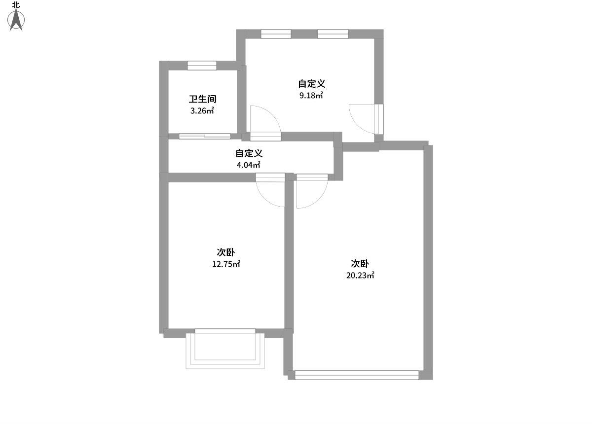 玉乐小区全景户型图片