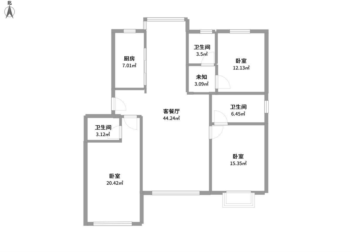 润峰苑全景户型图片