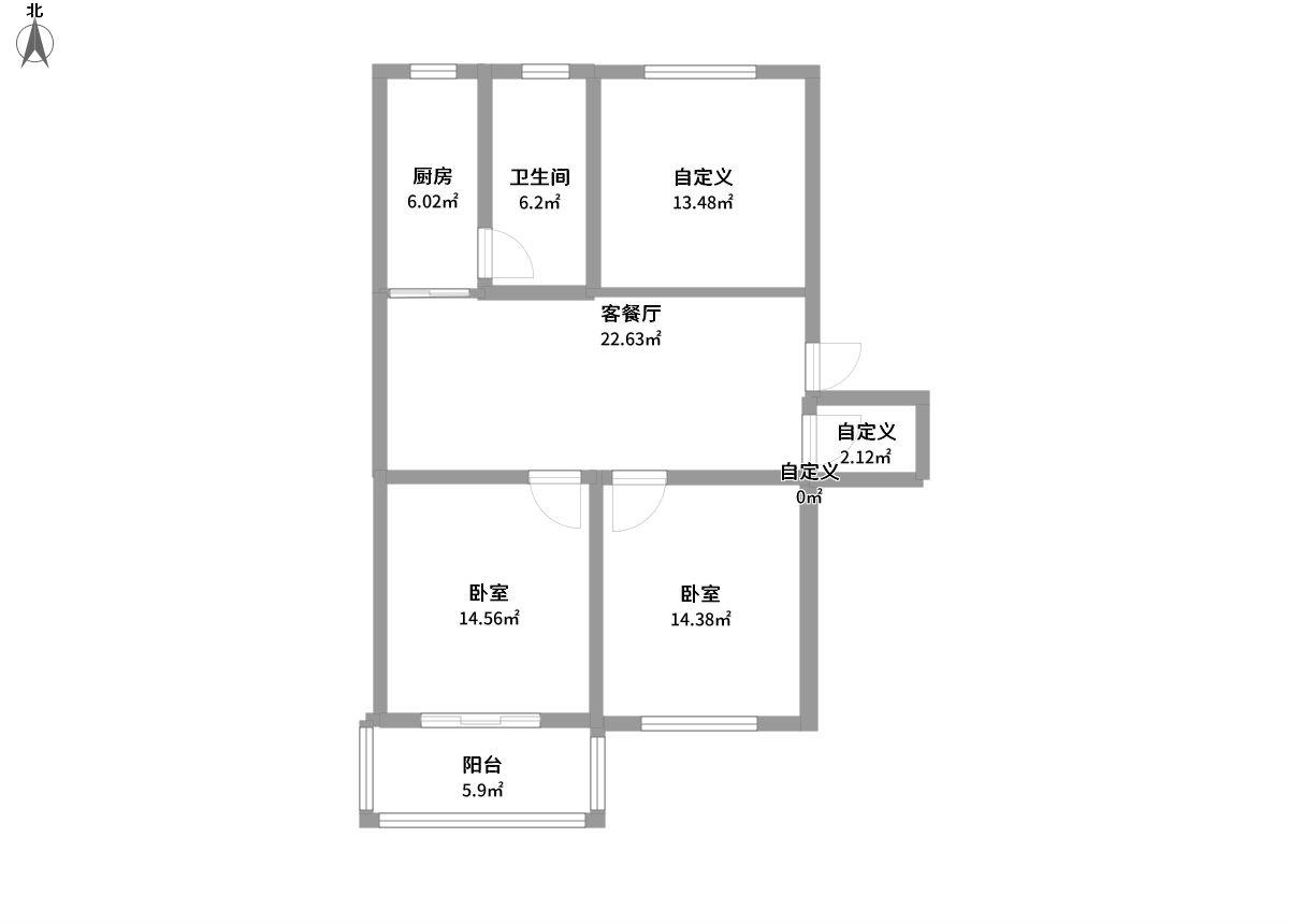 中山二路301-325号（单号）全景户型图片