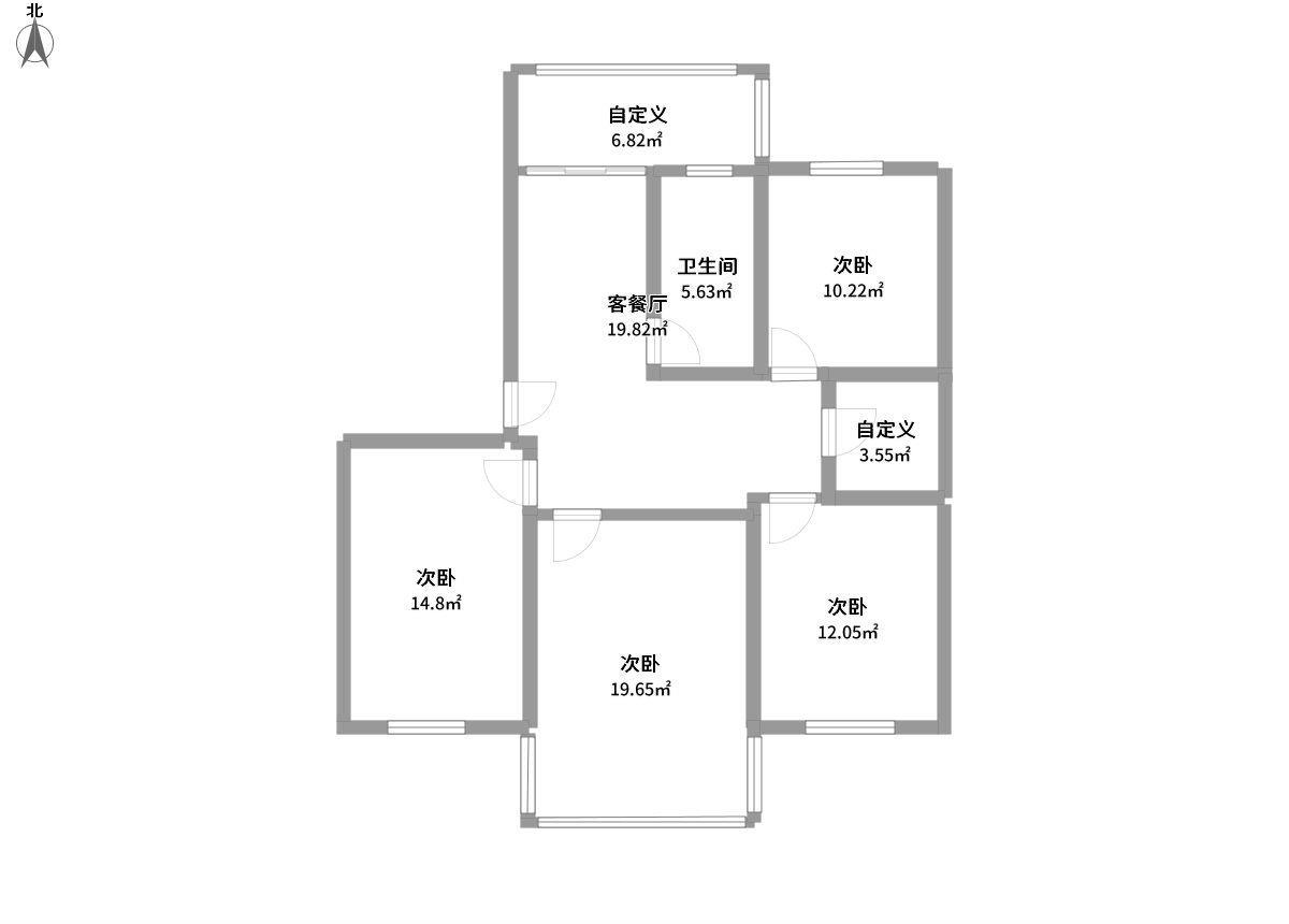民乐小区全景户型图片