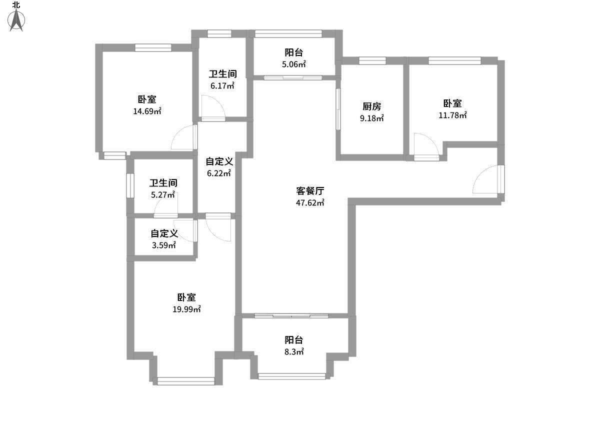 绿庭悦公馆全景户型图片