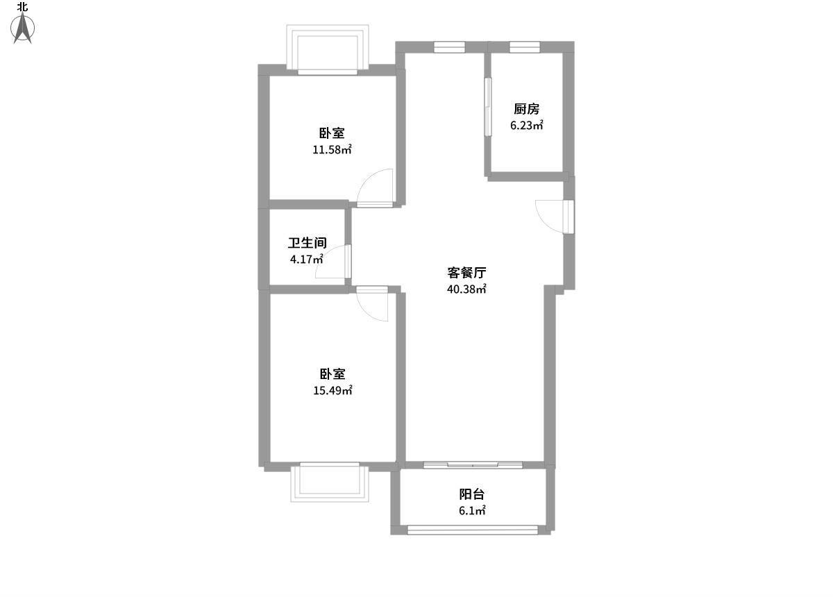 华亭新家百合苑全景户型图片