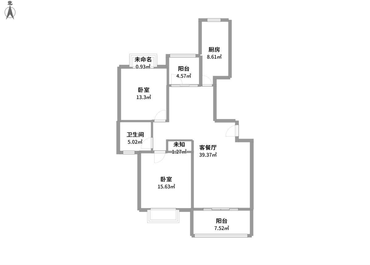 恒杰丁香花园全景户型图片