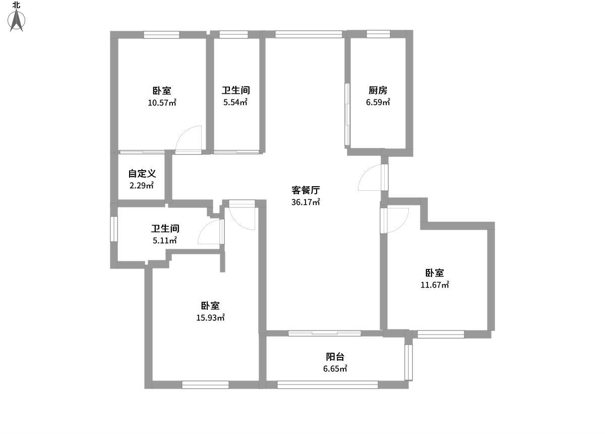 辰富佳苑全景户型图片