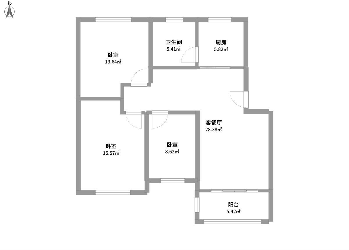新城家园全景户型图片
