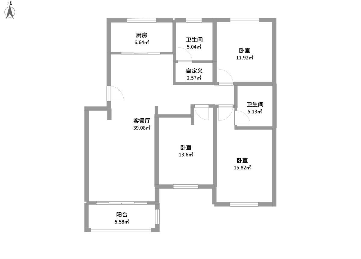 新城家园全景户型图片