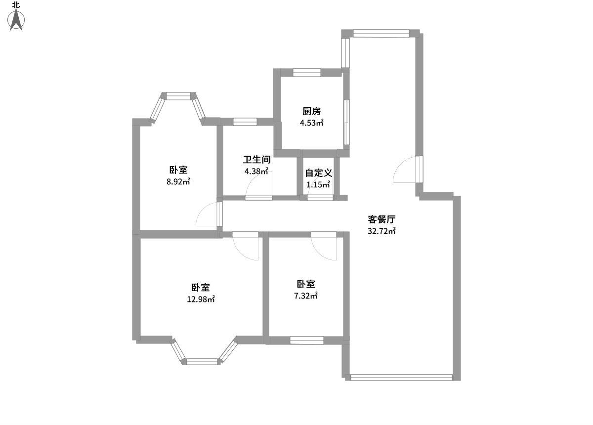 昌鑫花园全景户型图片