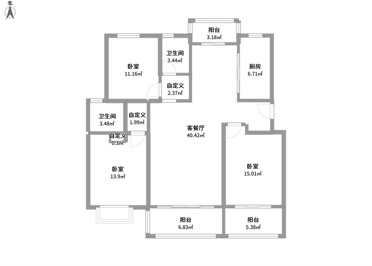 润峰苑全景户型图片