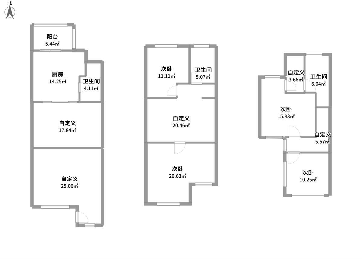 蓝色剑桥全景户型图片