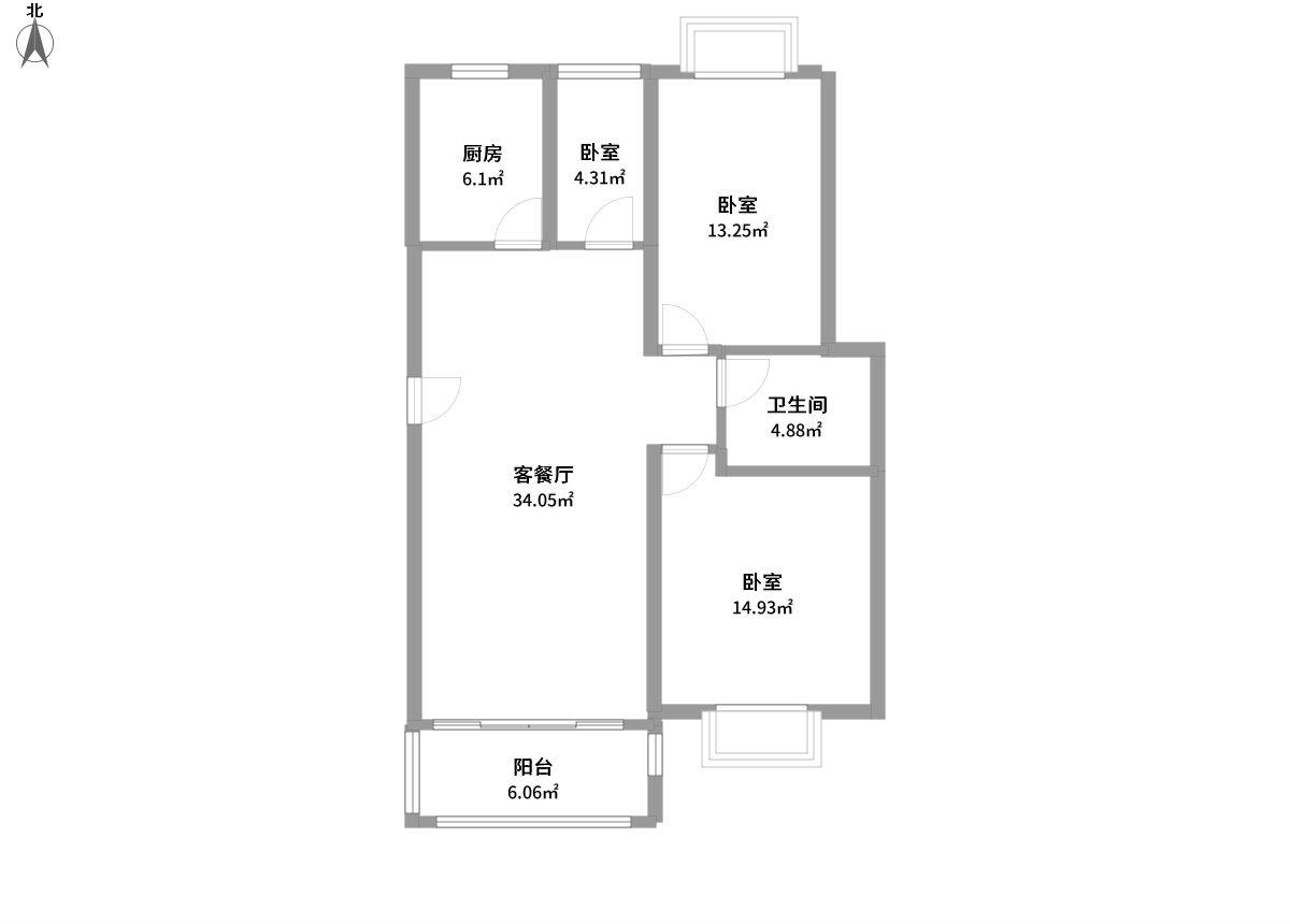 文翔名苑全景户型图片