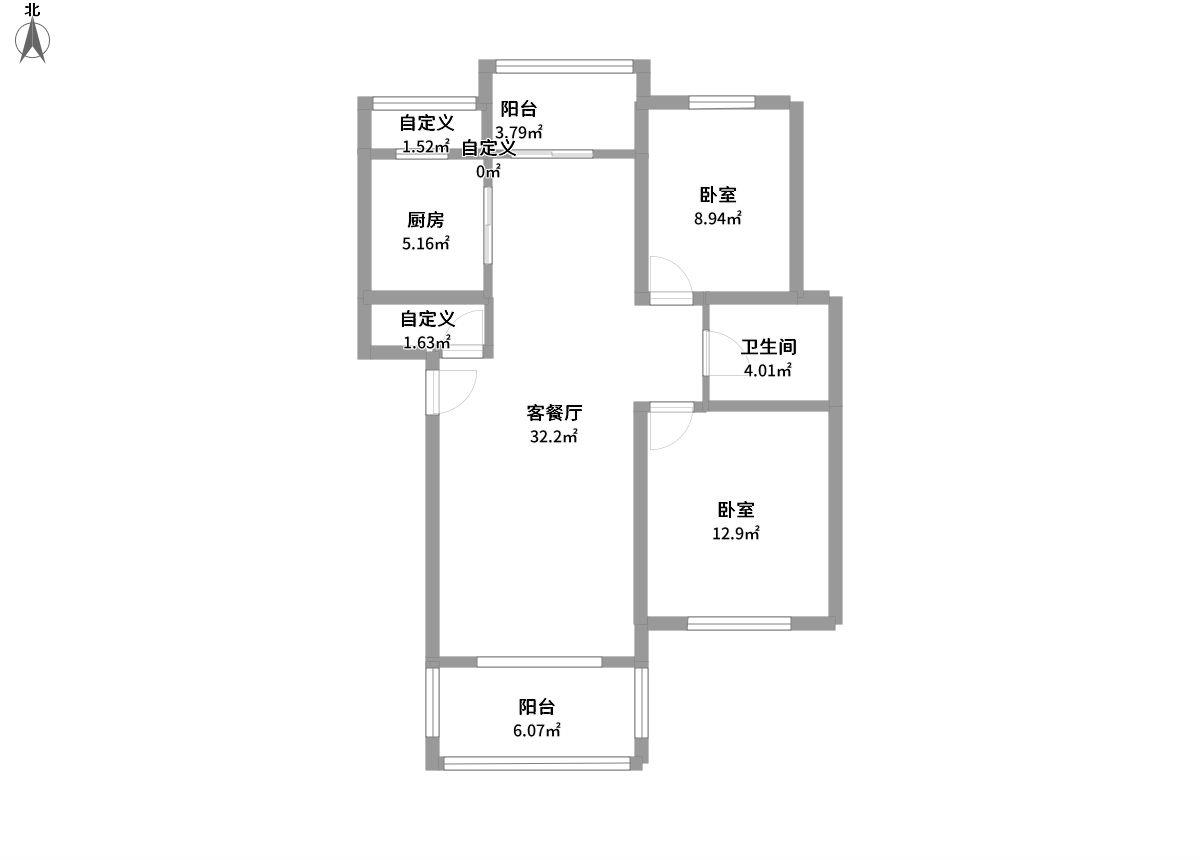 月亮河桂园全景户型图片