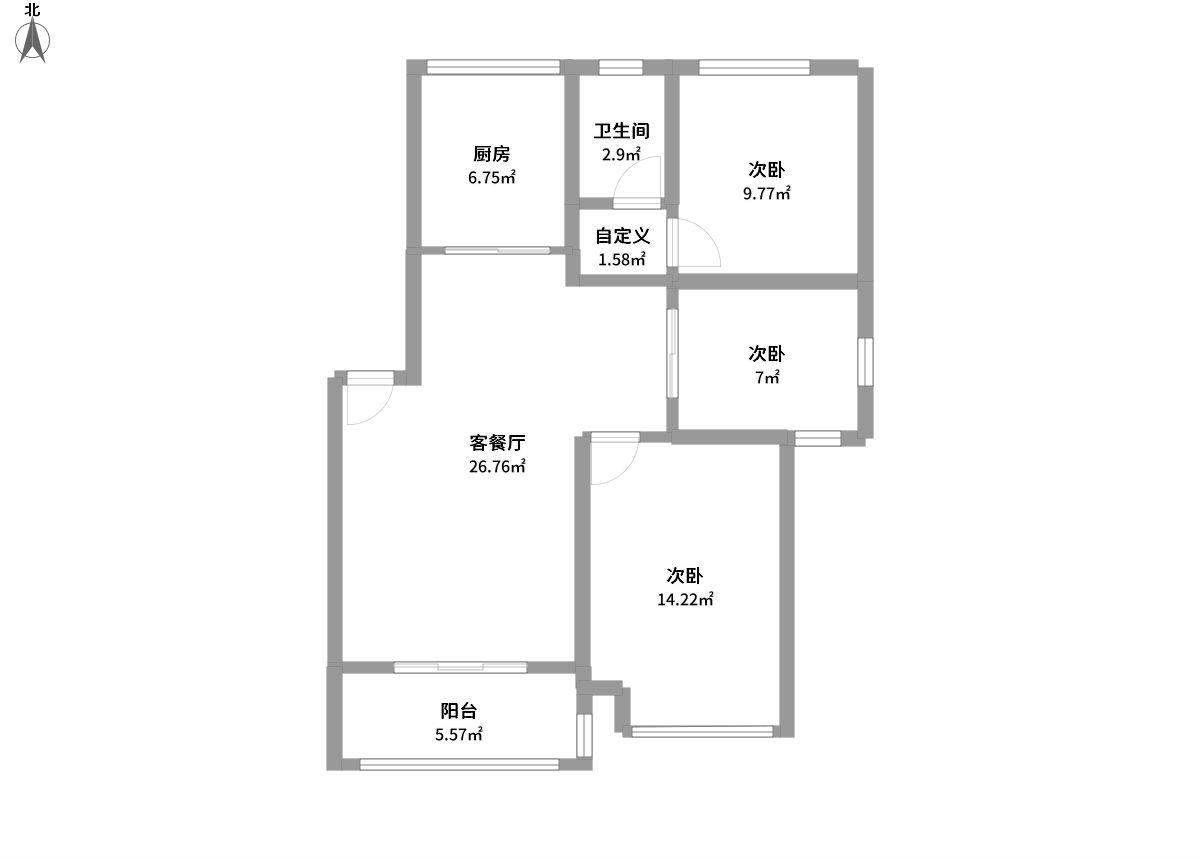 文翔名苑全景户型图片
