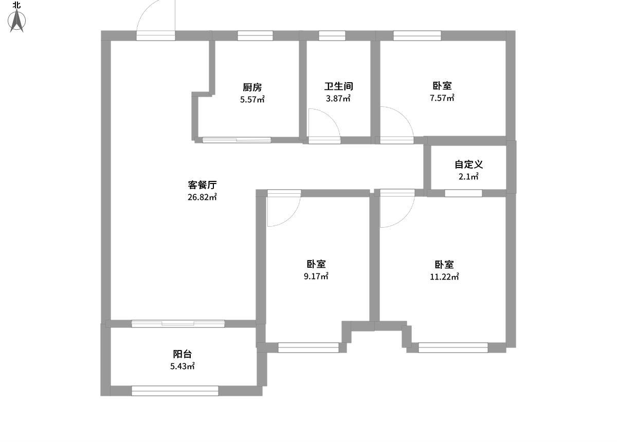 云著深蓝全景户型图片