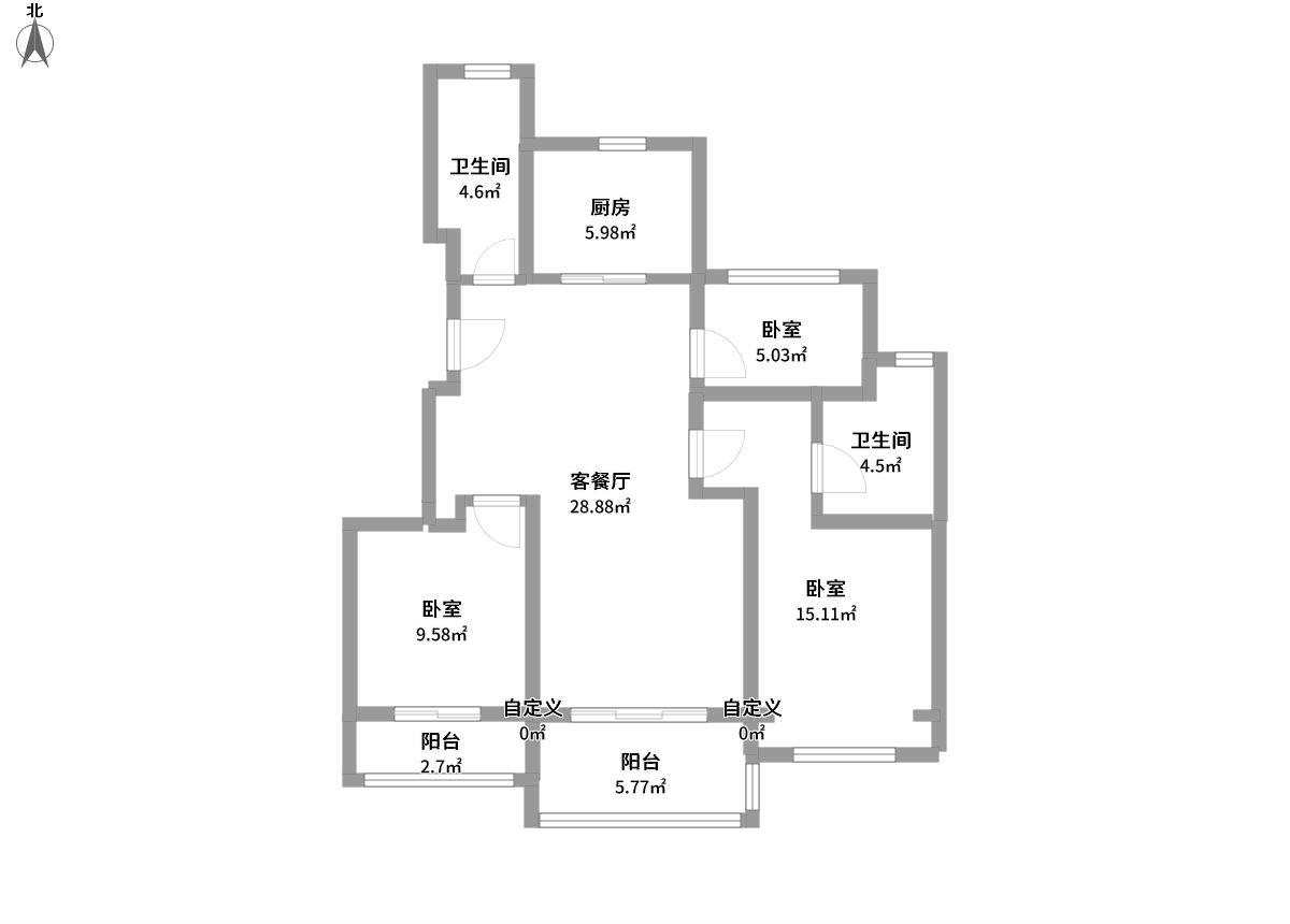 合景天悦全景户型图片