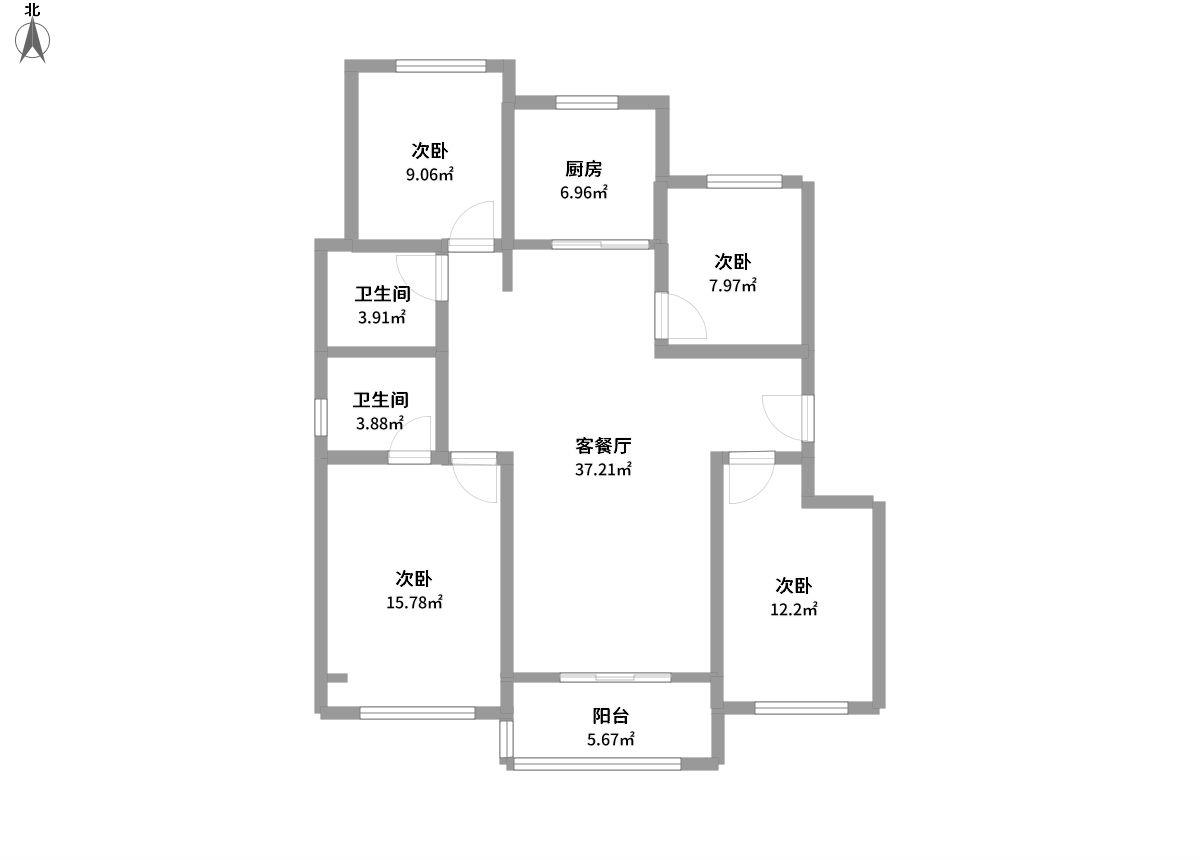 金地丰盛道全景户型图片