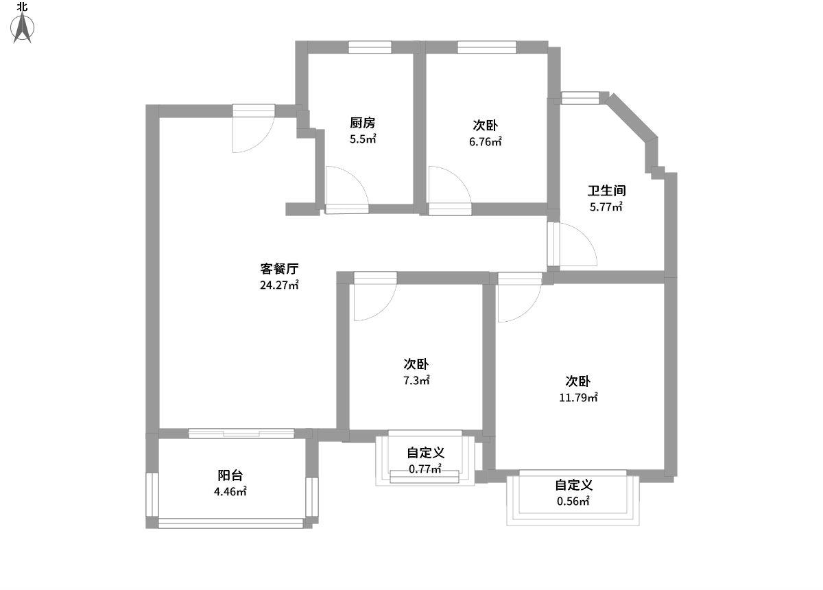 万科梦想派全景户型图片