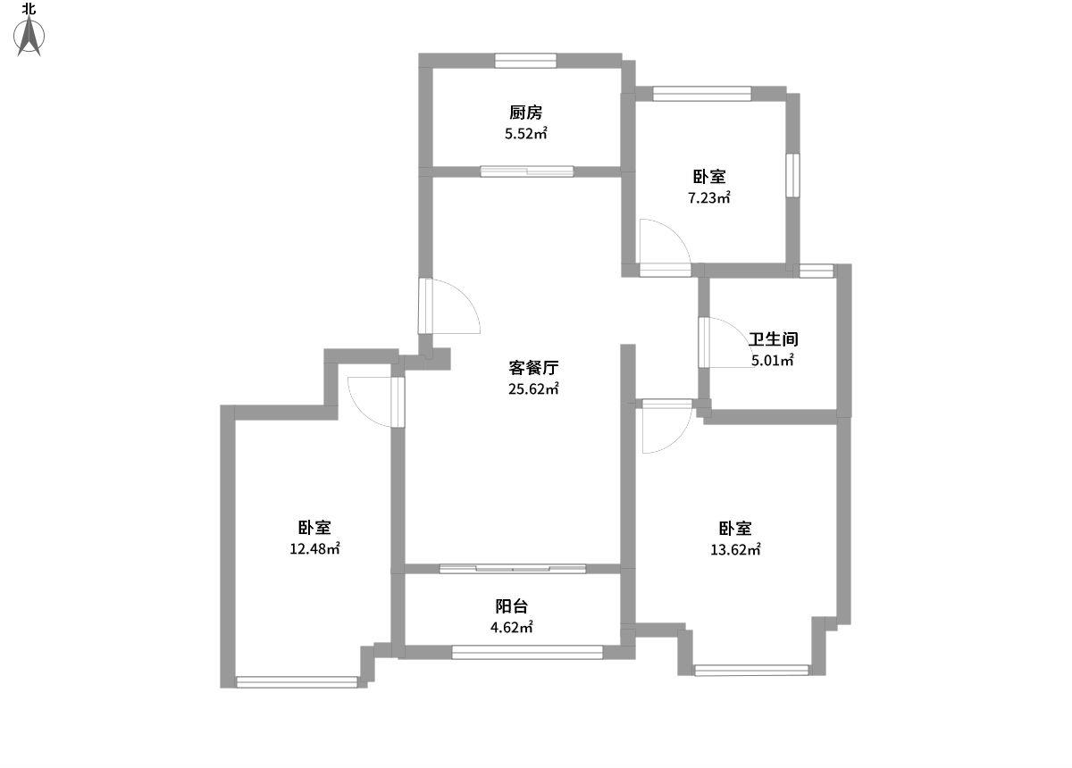首创锦悦全景户型图片