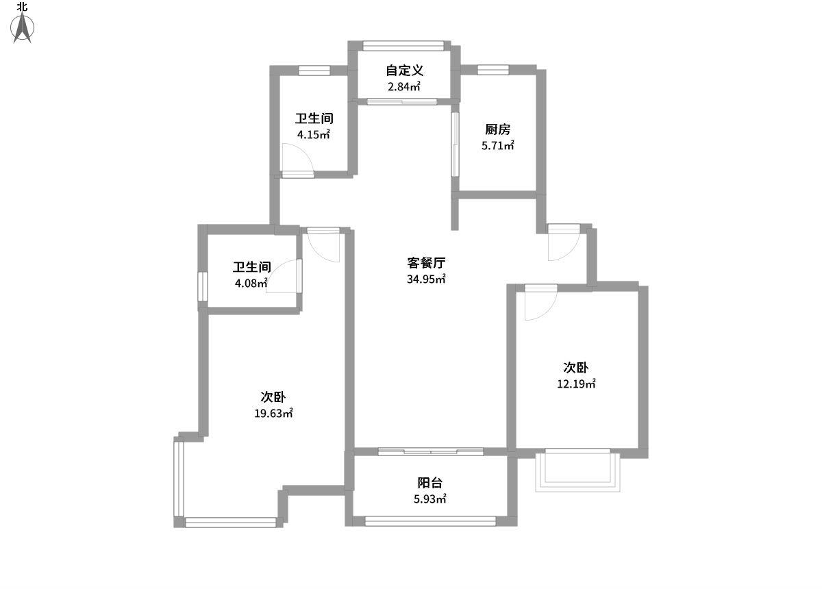 中山文化苑(一期)全景户型图片