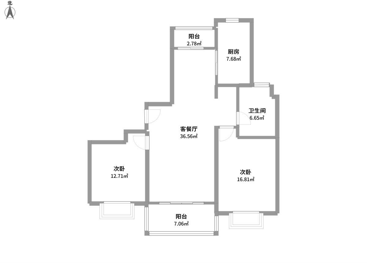 三湘四季花城全景户型图片