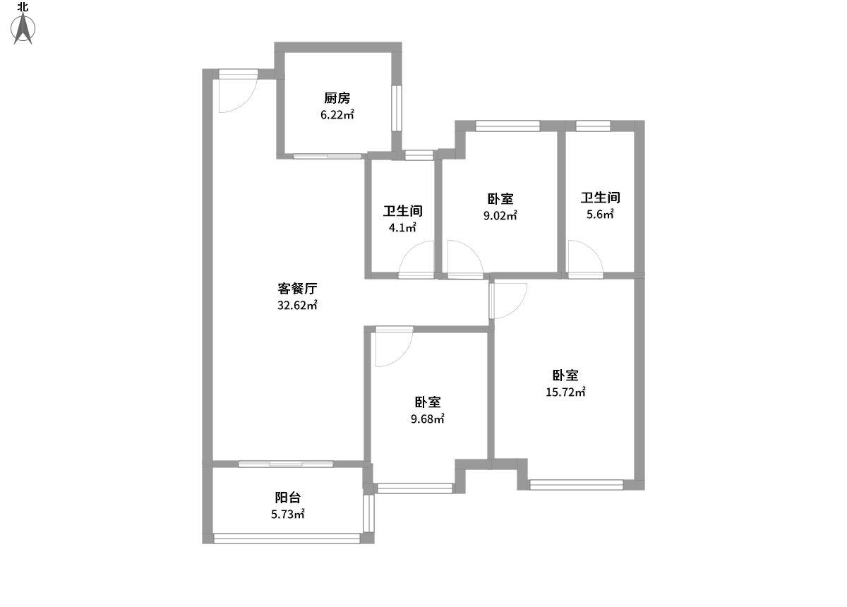 松岳名都全景户型图片