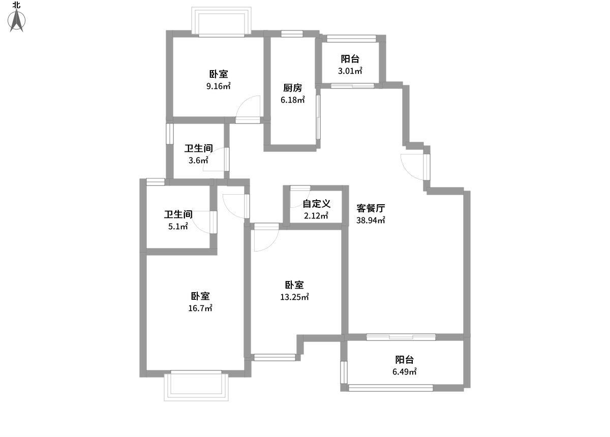 文景苑全景户型图片