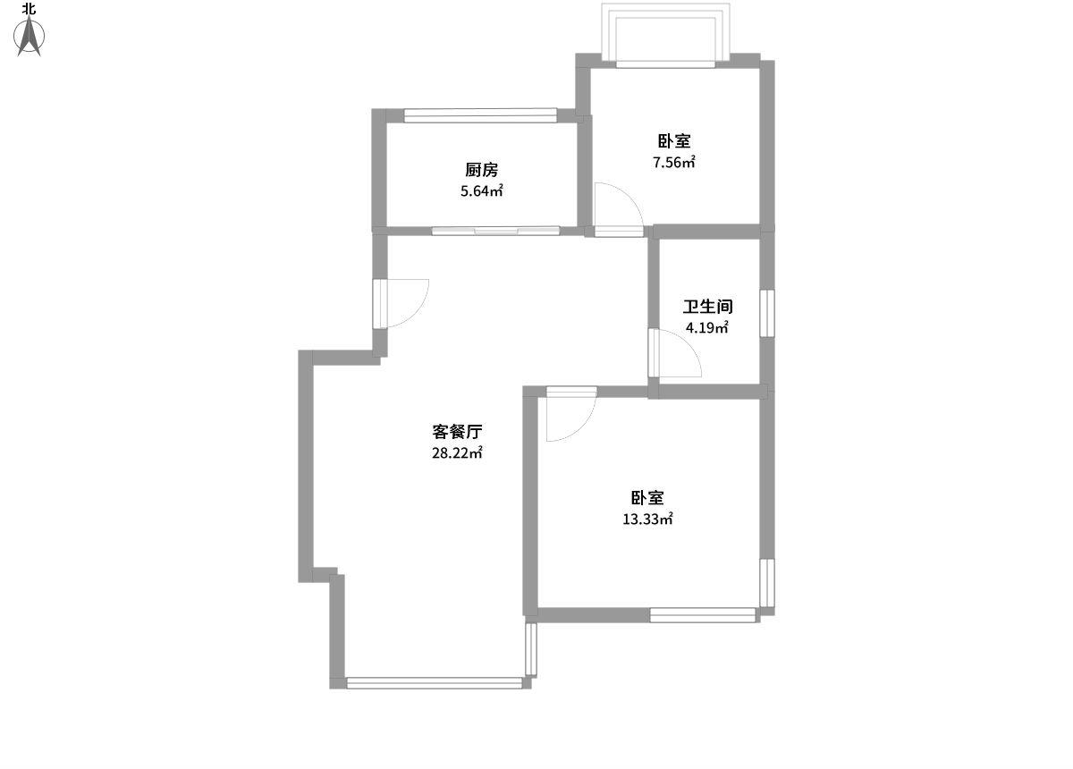 华亭新家百合苑全景户型图片