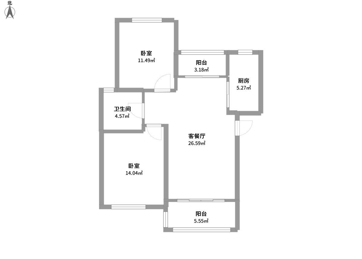 谷水苑全景户型图片