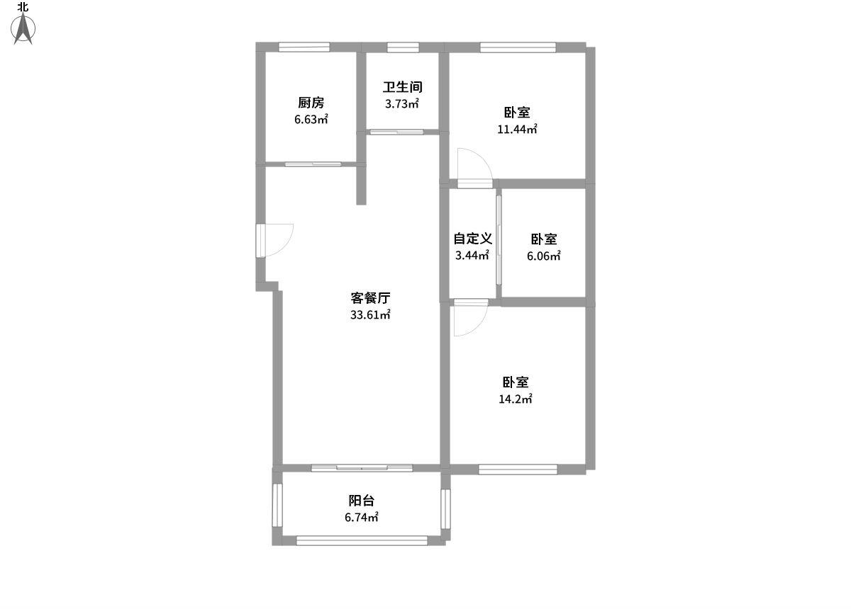 天乐新村全景户型图片