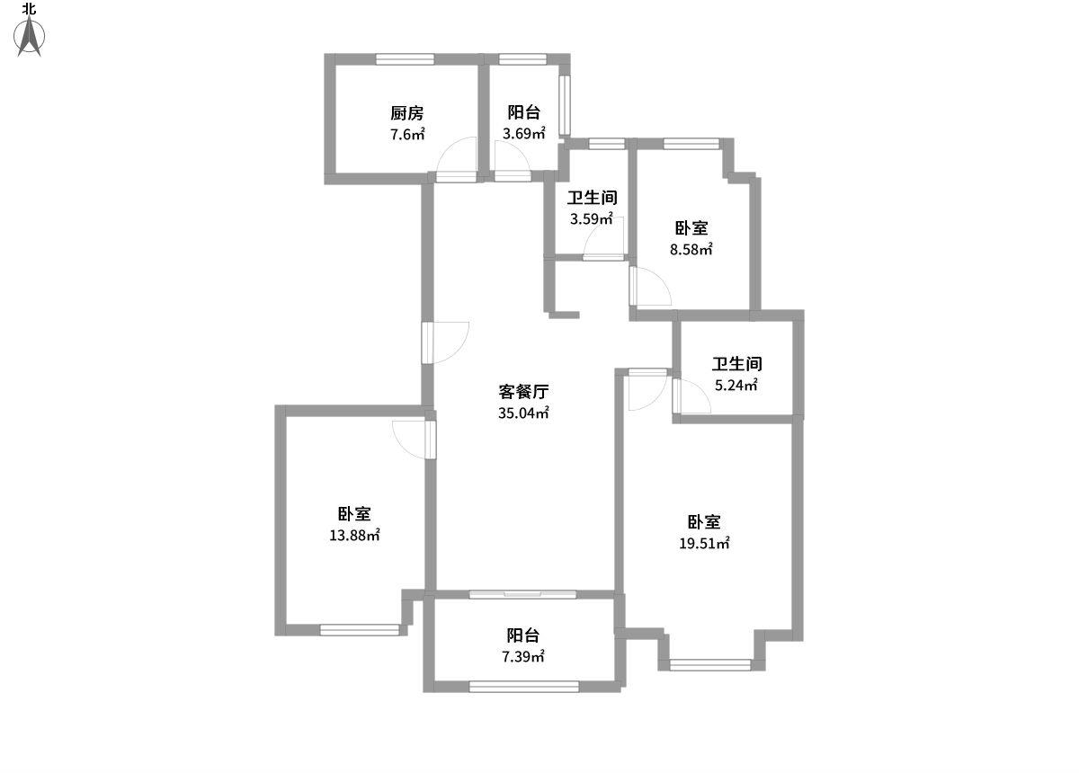 信达蓝爵全景户型图片