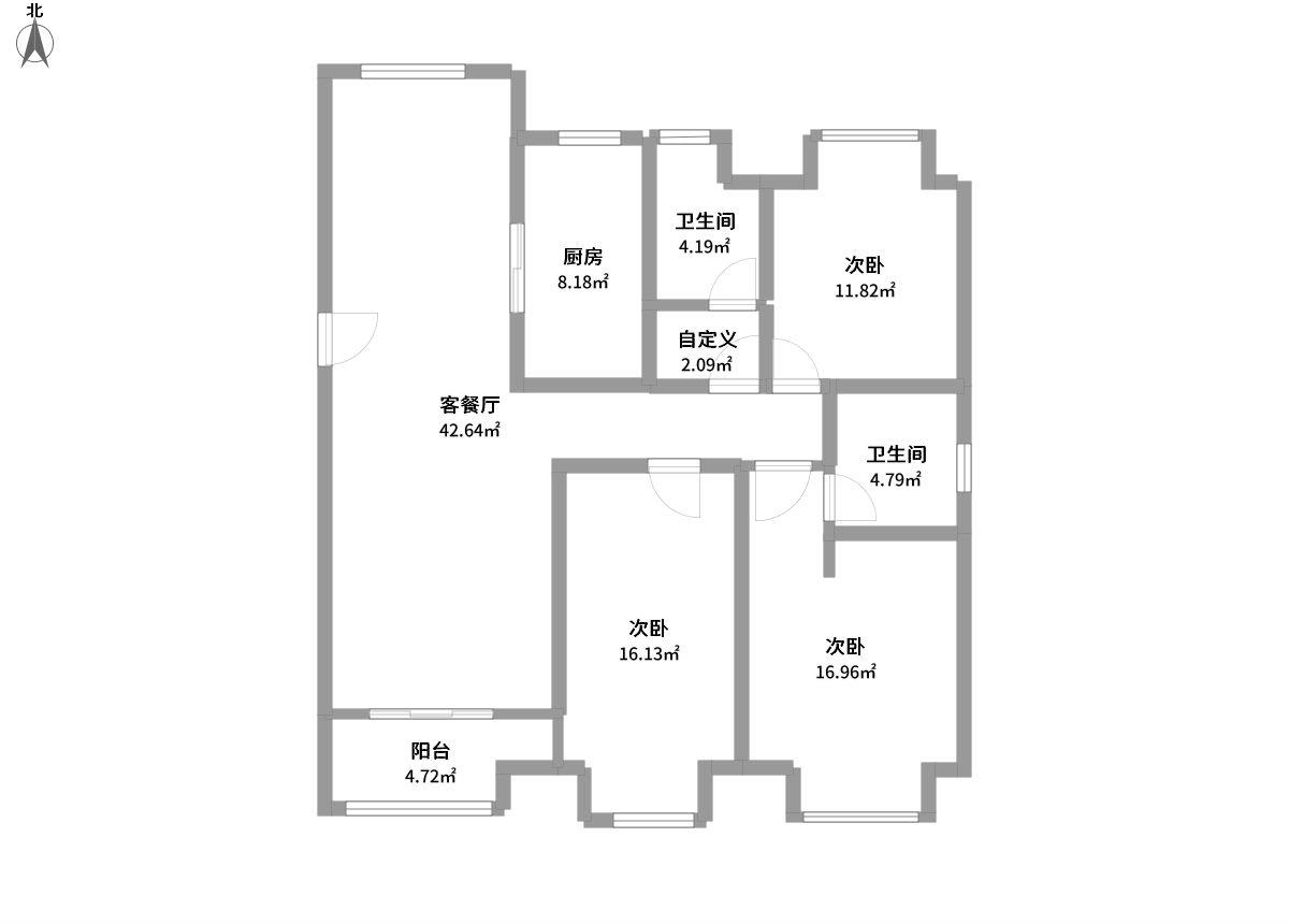 信达蓝爵全景户型图片