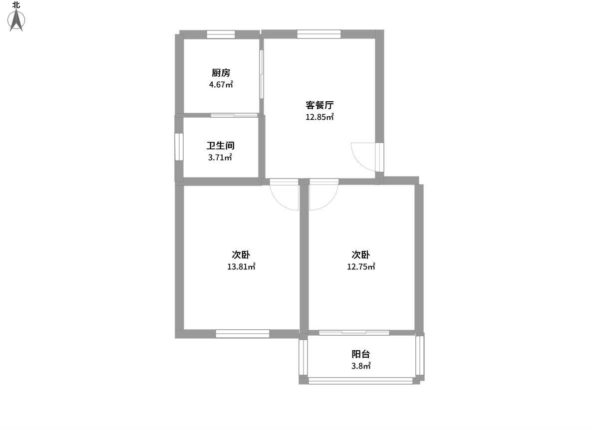 北九峰小区全景户型图片