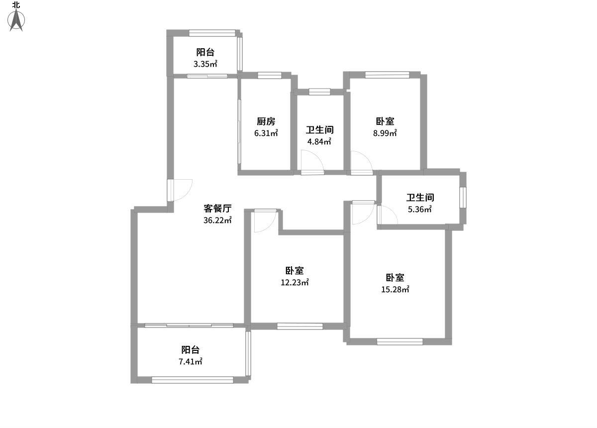 荣乐水岸全景户型图片